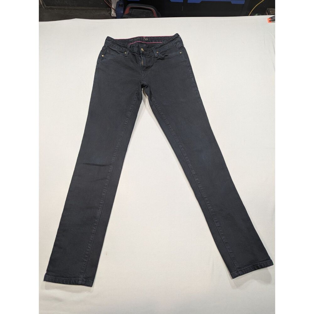 Kate Spade New York Broome Street Jeans Womens 28 Black Slim Straight Leg
